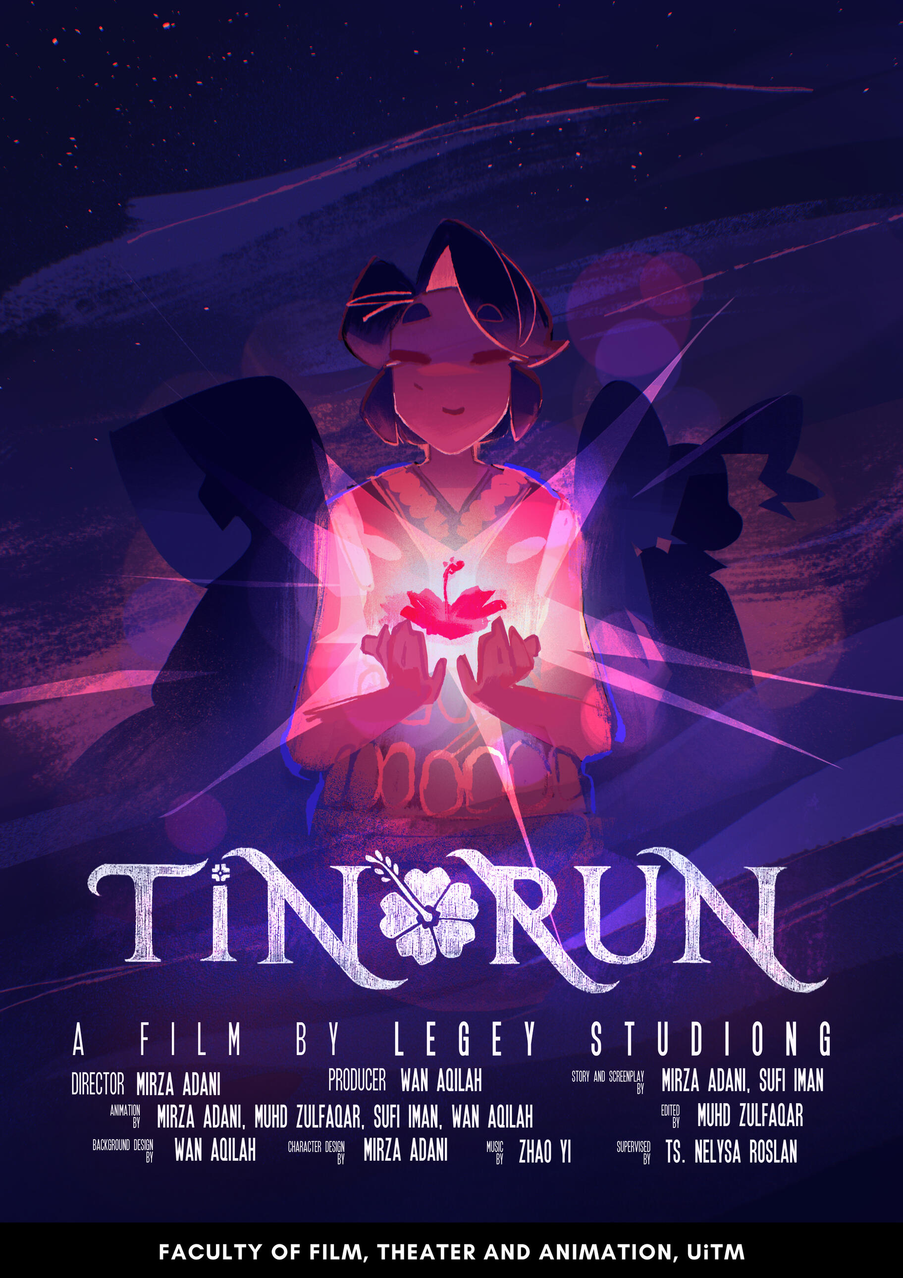 The official Tinorun poster illustrated by Me from Zulfaqar's draft.